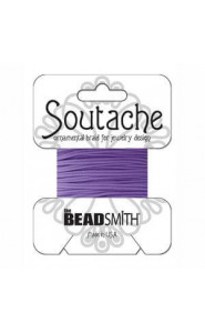 Beadsmith polyester soutache cord 3mm - Lavender